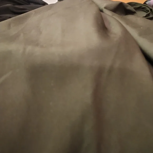 Dark Camo Green Pleated Babydoll Sleeveless Camisole Top - Picture 11 of 11